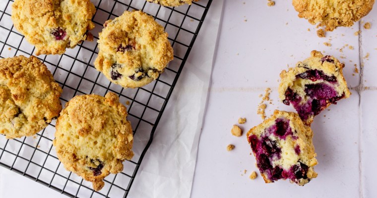 Blueberry Macadamia Nut Muffins