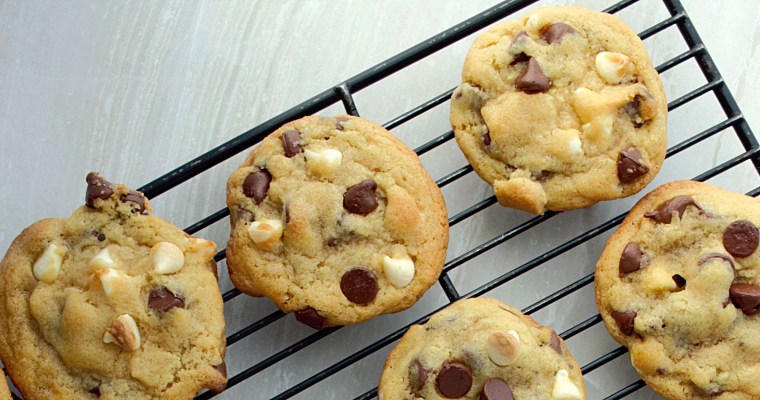 Soft Triple Chocolate Chip Cookies