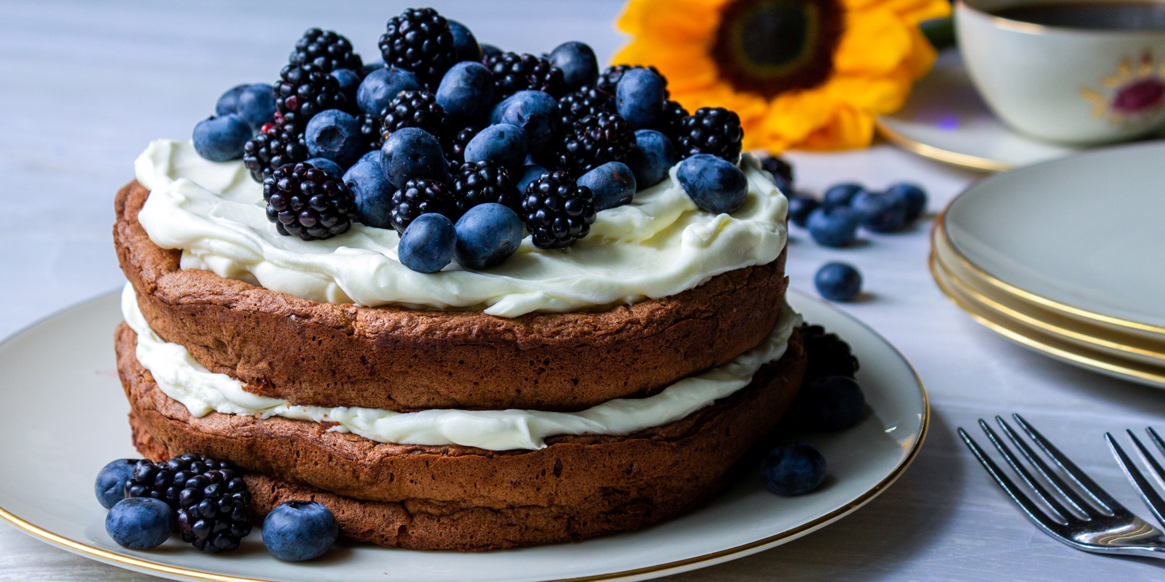 Hazelnut Torte With Summer Berries And Mascarpone Cream • Saturdays ...